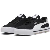 Puma Court Classic Vulcanised Formstrip Unisex Sneakers, Shoes, Black/White, 40.5