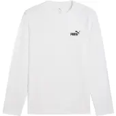 Puma Essentials No. 1 Logo Long Sleeve Tee Men, Clothing, White, XXL