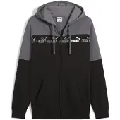 Puma Around The Block Full-Zip Hoodie Men, Clothing, Cool Dark Gray, L