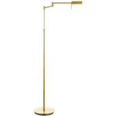 HELL LED-gulvlampe Graz, messing