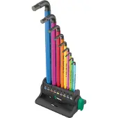 Wera 05133165001, L-formet hex-nøkkelsett, Metrisk, 9 stykker, 1.5,2,2.5,3,4,5,6,8,10 mm, Tsjekkisk Republikk