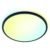 Wiz Super Slim - Taklampe - LED - 32 W - tunable white - 2700-6500 K - rund - svart