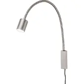 FISCHER&HONSEL GMBH Vegglampe Justi, nikkelfarget, høyde 52 cm, metall