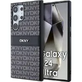 DKNY læretui med monostripe og metallogo til Samsung Galaxy S24 Ultra - svart