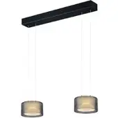 BANKAMP Grand Groove LED-pendel med to lys, versjon med to lys
