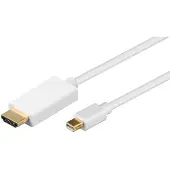 Goobay - Adapterkabel - Mini DisplayPort hann til HDMI hann - 1 m - hvit