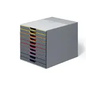 Durable VARICOLOR 10 - Skuffskap - 10 skuffer - for ANSI A (Letter) (216 x 279 mm), A4 (210 x 297 mm), C4 (229 x 324 mm), Folio (216 x 330 mm)