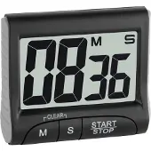 TFA-Dostmann 38.2021.01, Digitalt tidsur, Svart, 99 min, Plastikk, LCD, Magnetisk