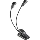 K&M 12244 Dual Music Stand Flexlight Dual LED