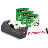 Scotch Scotch, 33 m, Gjennomsiktig, Papir, 19 mm, 2,54 mm, 3 stykker