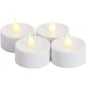 Sirius Home Sirius Lone batterilys, 4-pak sett, Ø3,5 cm, hvit