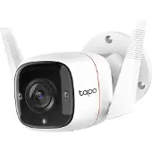 TP-LINK Tapo C310 - Nettverksovervåkingskamera - utendørs - støvsikker / værsikker - farge (Dag og natt) - 3 MP - 2304 x 1296 - 2304p - fastfokal - lyd - trådløs - Wi-Fi - GbE - H.264 - DC 9 V