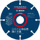 Bosch Expert Carbide Multi Wheel - Skjæreplate - for plast, tre med spiker, løvtre, drywall boards - 115 mm