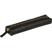 Clairefontaine Flying Spirit Læderpenalhus slim sort 19x4x2,5cm