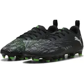 Puma FUTURE 8 PLAY FG/AG Football Boots Youth, Shoes, Black/Cool Light Gray/Green, 28