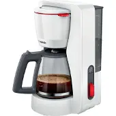 Bosch TKA3M131, Kaffebrygger (drypp), 1,25 l, Malt kaffe, Hvit