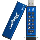 ISTORAGE datAshur PRO - USB-flashstasjon - kryptert - FIPS 140-2 Level 3 - 16 GB - USB 3.0