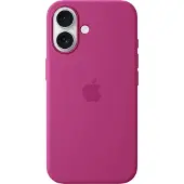 Apple silikondeksel med MagSafe for iPhone 16 - fuchsia, deksel, , iPhone 16, 15,5 cm (6,1), Fuchsia