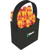 Wera Tools Kraftform 2go 100, 11 stykker, Phillips,Pozidriv,Torx, PH 1,PH 2, PZ 1,PZ 2, T10,T15,T20, 50 x 120 mm