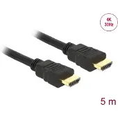 DeLOCK HDMI-kabel HDMI-A hann til HDMI-A hann 4K 5 m