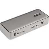 StarTech.com Startech Dual-Laptop USB-C KVM Docking Station, Dual Monitor 4K 60Hz DisplayPort Dock, 5-Port USB Hub, GbE, 90W/45W Power Delivery to Two Laptops, Windows/Mac, 2-Host KVM Dock - Dokkingstasjon - USB-