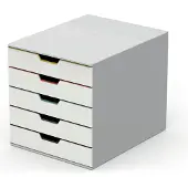 Durable VARICOLOR MIX 5 - Skuffskap - 5 skuffer - for ANSI A (Letter) (216 x 279 mm), A4 (210 x 297 mm), C4 (229 x 324 mm), Folio (216 x 330 mm) - multifarge