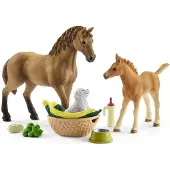 Schleich Horse Club - 13 cm - Sarahs Pleie Av Dyreunger 42432 - - OneSize - Lekedyr