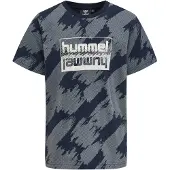 Hummel T-skjorte - hmlZion - Black Iris/Støvblå - - 6 år (116) - T-skjorte