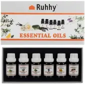 Ruhhy duftdiffuser – eteriske oljer, sett med 6 stk. 10 ml 21939