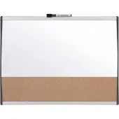 Nobo Liten Horisontal Magnetisk Whiteboardtavle Med Korktavle 58x43 Cm