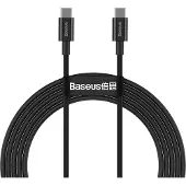 Baseus Superior Series USB-C / USB-C Kabel - 100W, 2m - Svart