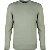 Barbour Pima Crew Sweater Agave Green Men XL
