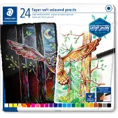 Staedtler Fargestifter - Super Soft - 24 stk. - - OneSize - Fargesett