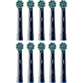 Oral-B Pro Cross Action Brush Heads 10 pcs - Black