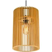 SLV pendellampe Wud, lyst tre, Ø 25 cm, tre