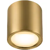 SLV LED-taklampe Oculus, messingfarget, 9 cm, dimbar til varmt