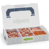 Wago Samlemuffer L-Boxx Mini 221 + dinskinneholder - 225 Samlemuffer + 4 Dinskinneholder