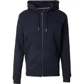 Superdry for man. M2014128A Hooded sweatshirt with zip and navy Essential logo (S), Casual, Cotton
