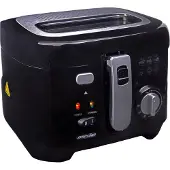 Mesko Home MS 4908, Frityrkoker, 2,5 l, Single/enkelt, Svart, Grå, Knapper, Rotasjon, Enkeltstående
