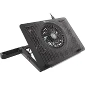 Genesis OXID 450 - Notebookkjølepute - med 2-porters USB-hub - 15.6 - 140 mm/60 mm - svart