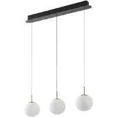 LUCANDE LED-hengelampe Joran, 3 lyskilder, hvit, glass
