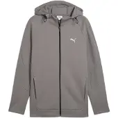 Puma EVOSTRIPE Full-Zip Hoodie Men, Clothing, Cast Iron, S