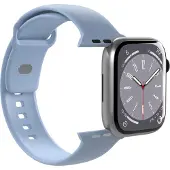 Puro ICON - Klokkestropp for smart armbåndsur - størrelse S/M og M/L - pulverblå - for Apple Watch Hermès Series 9, SE 3, Series 10, Series 11, Series 8, Series 9
