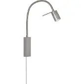 Fischer & Honsel Leuchten River LED-vegglampe, skjerm rillet metall