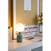 Pauleen Glowing Charm bordlampe, keramisk fot grønn