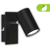 Briloner Vegglampe Isil A, svart, 1 lyskilde, metall, svingbar