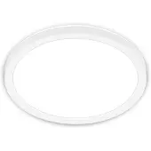 Briloner LED-taklampe Tava, hvit, Ø 24 cm, plast