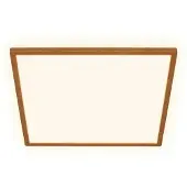 Briloner LED-taklampe Tava Wood, 42 x 42 cm, plast, 3000 K