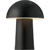 DFTP LED-batteridrevet bordlampe Faye Portable, svart, dimbar, USB
