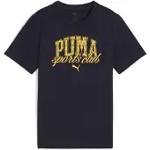 Puma Class Graphic Tee Youth, Clothing, New Navy, 7-8Y